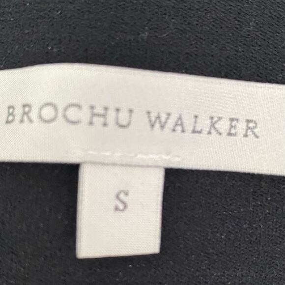 Brochu Walker Black Juniper Stretch Crop Pants faux Leather size small - Picture 8 of 9